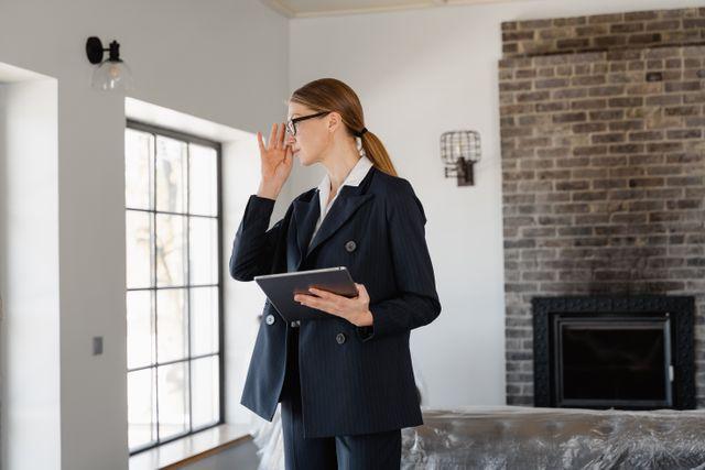 a landlord inspecting the interior of a rental unit
